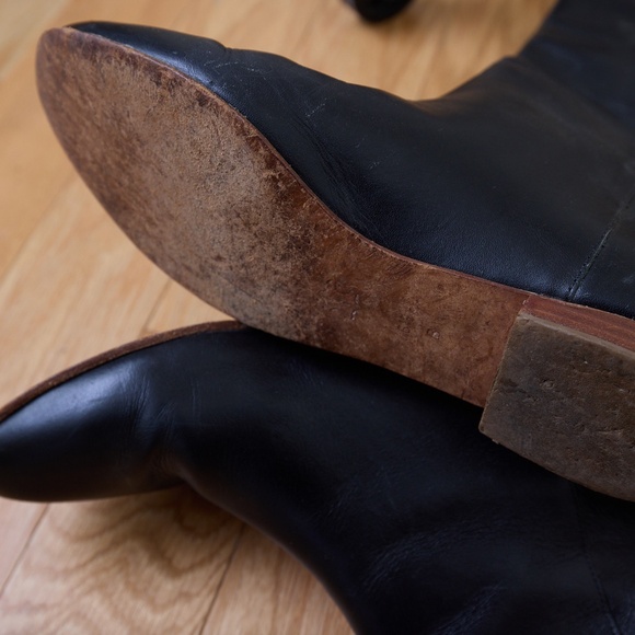 Loeffler Randall black leather boots size 36.5 - Picture 2 of 5